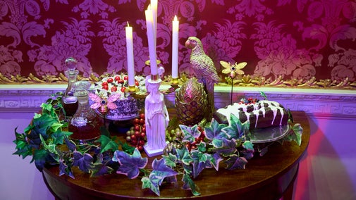 Christmas decorations at Polesden Lacey